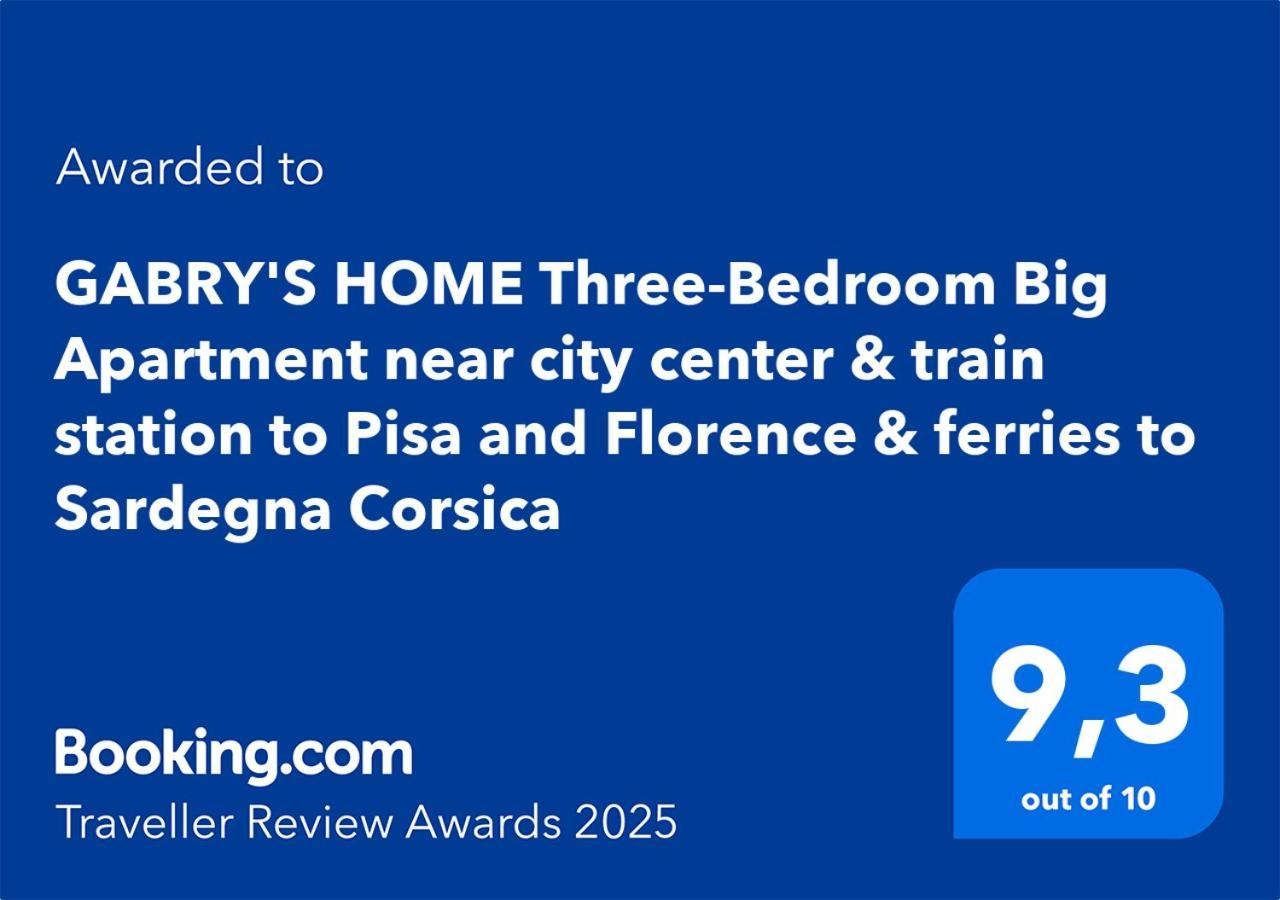 Gabry'S Home Three-Bedroom Big Apartment Near City Center & Train Station To Pisa And Florence & Ferries To Sardegna Corsica ليفورنو المظهر الخارجي الصورة